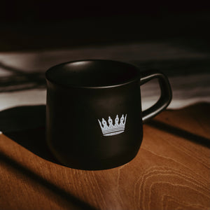 Black Mug - White Crown